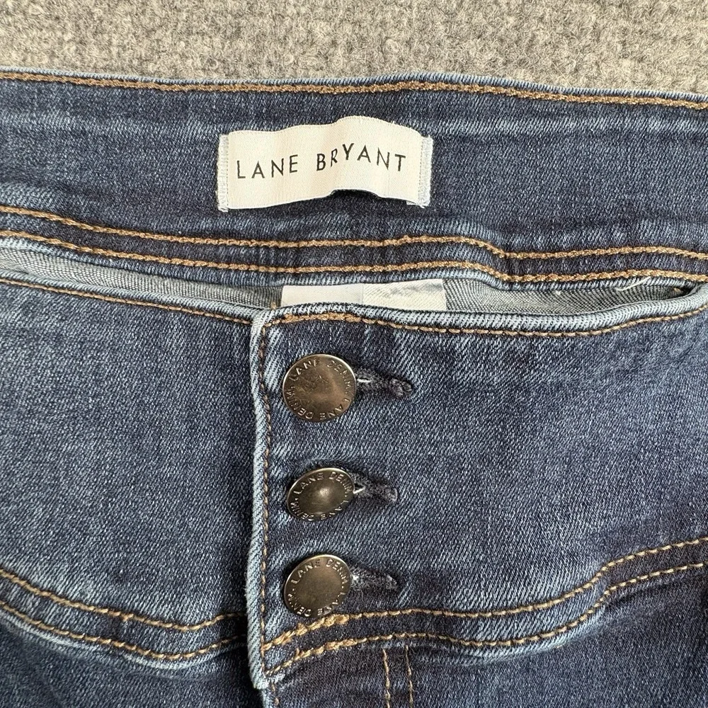 Lane‎ Bryant Jeans Womens 18 Blue High Rise Flex Jegging Classic Boho Streetwear